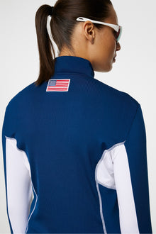 Women | Charlene Half Zip | Estate Blue