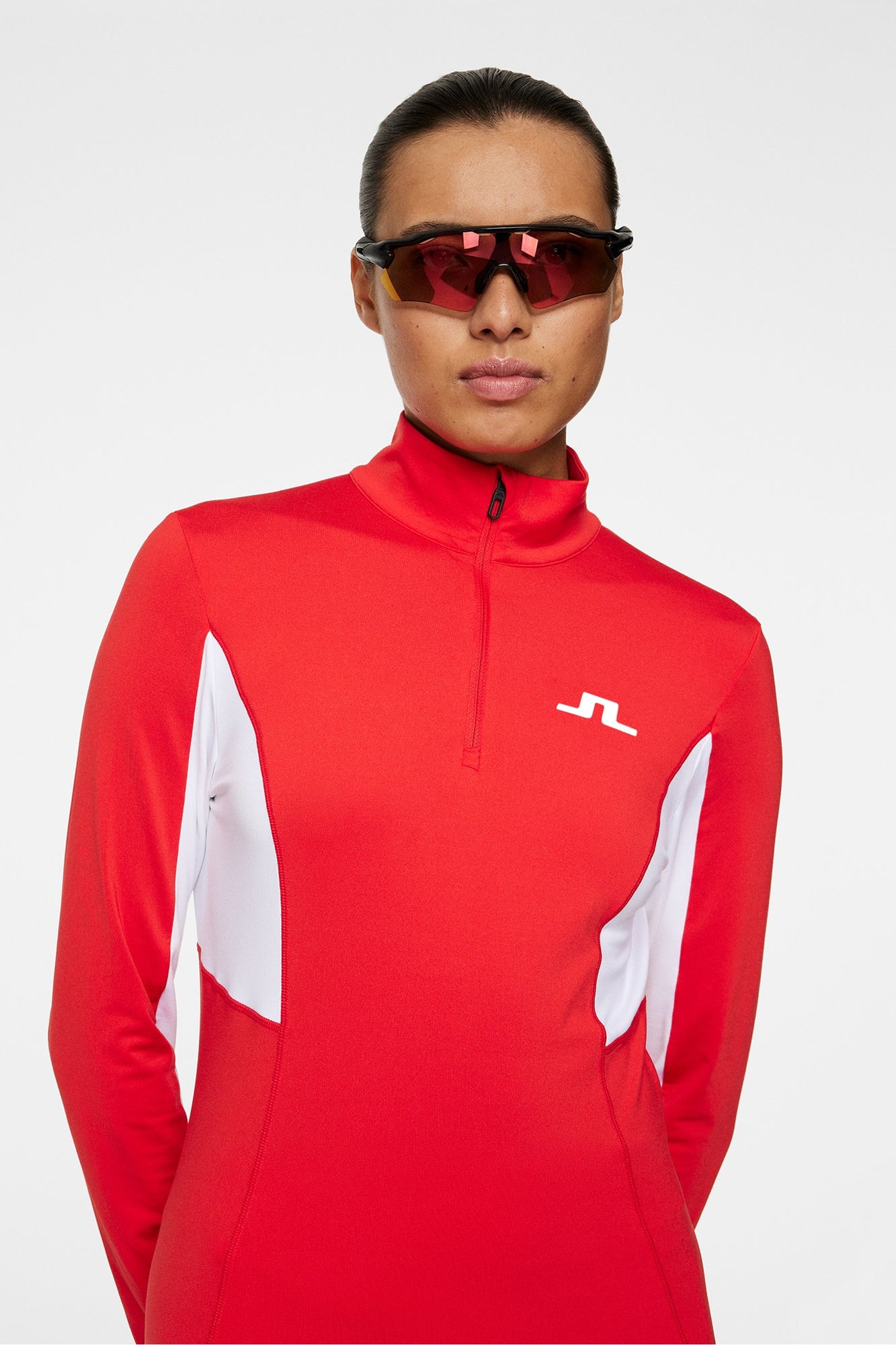Women | Charlene Half Zip | Flame Scarlet