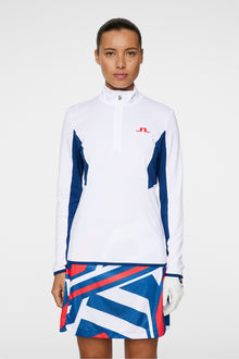 Women | Charlene Half Zip | White