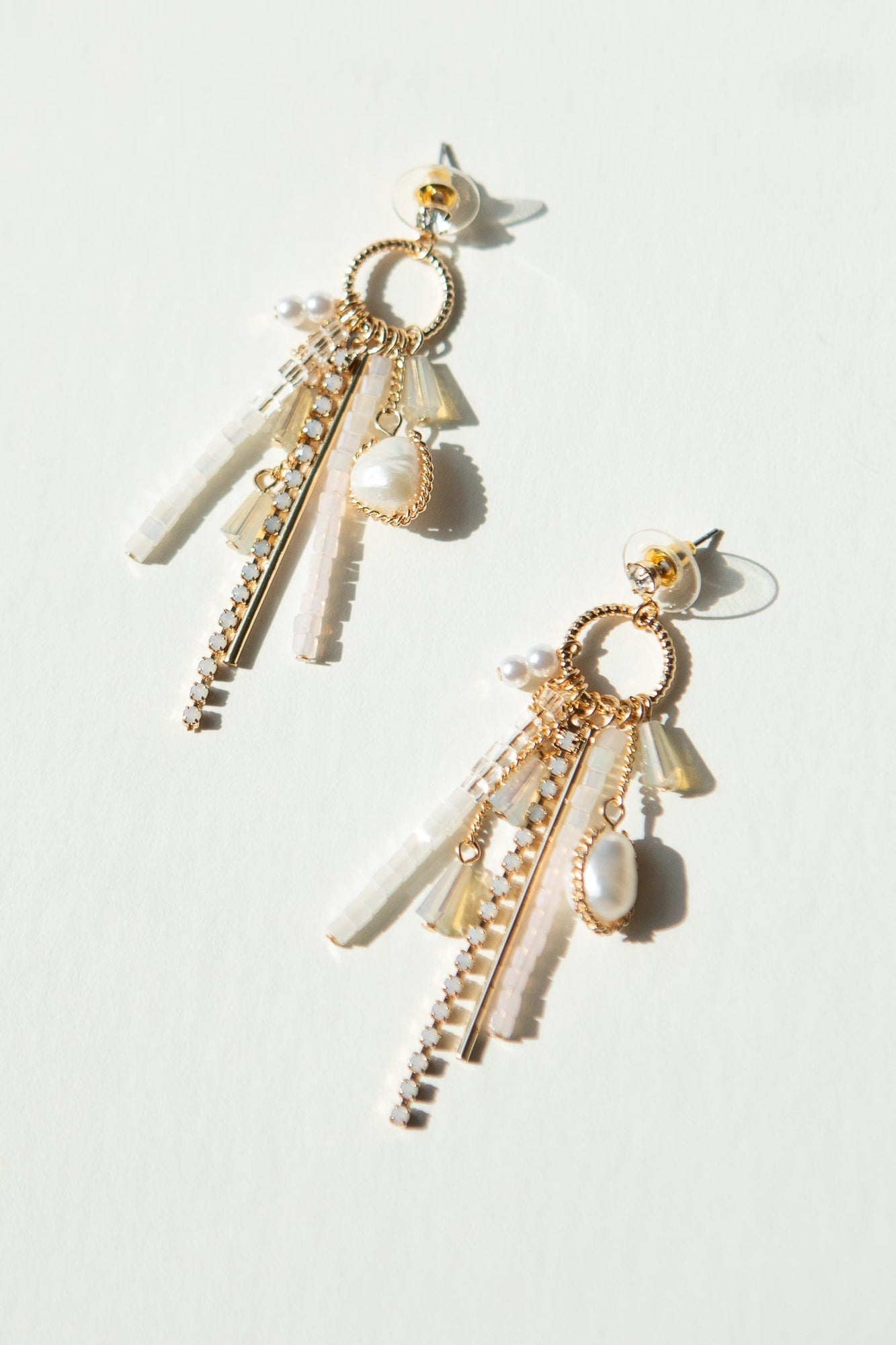 Women | Charm Drop Earrings | Gold