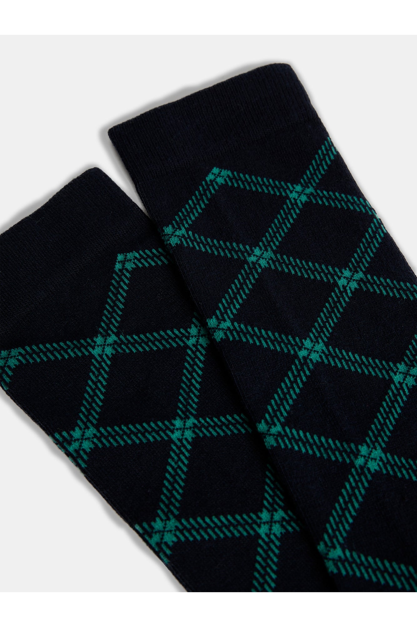 Women | Check Knee Socks | Glenmuir Tartan Teal L
