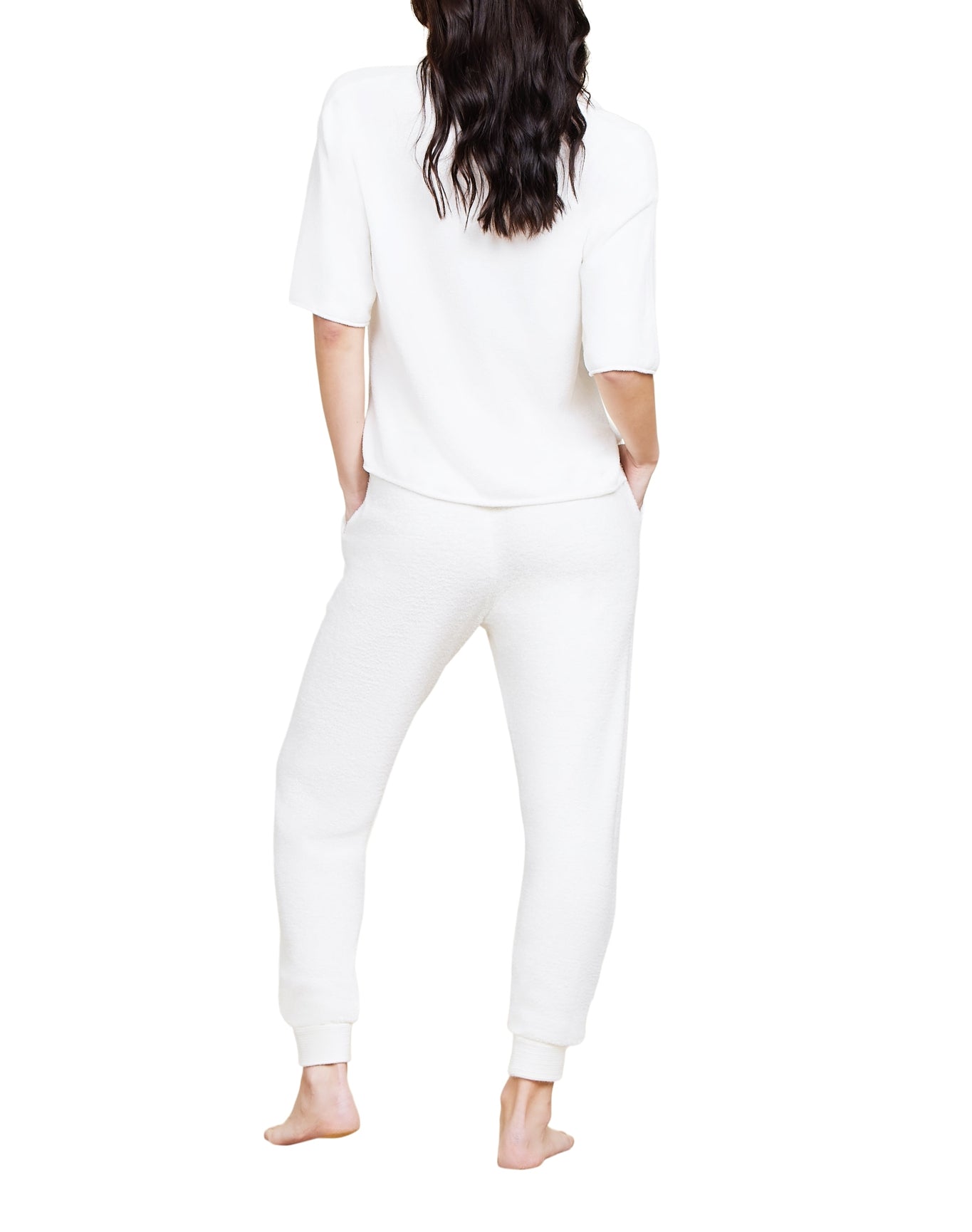 Women | Cozychic Ultra Lite Collared Short Sleeve | Pearl