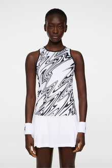 Women | Deia Printed Tank Top | Liquify White L