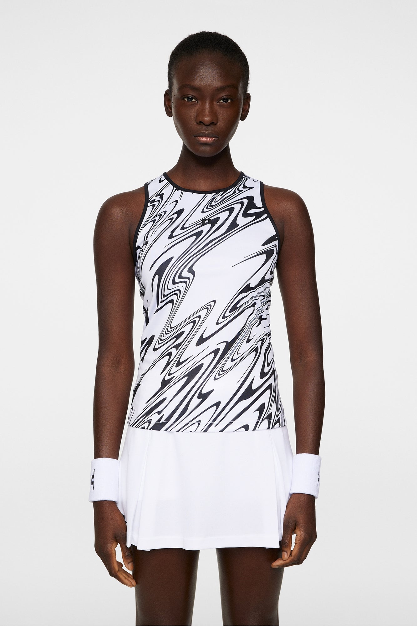 Women | Deia Printed Tank Top | Liquify White L
