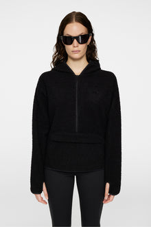 Women | Delise Pile Hoodie | Black