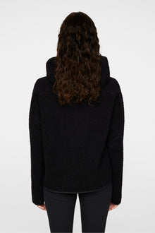 Women | Delise Pile Hoodie | Black