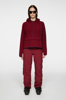 Women | Delise Pile Hoodie | Cabernet