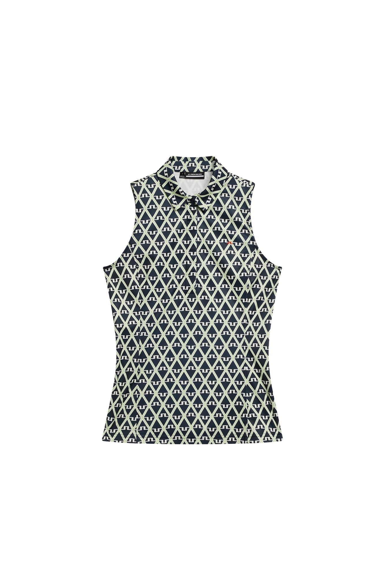Women | Dena Print Sleeveless Top | Geo JL Navy