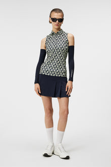Women | Dena Print Sleeveless Top | Geo JL Navy