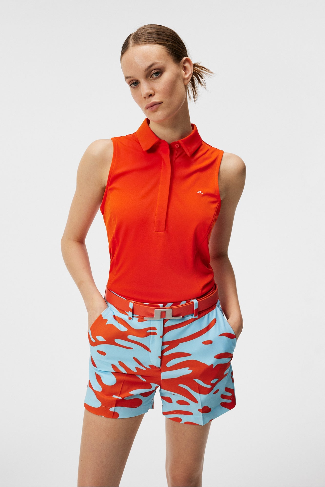 Women | Dena Sleeveless Top | Tangerine Tango