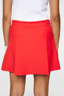 Women | Elle Pleated Skirt | Flame Scarlet