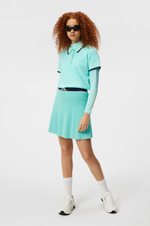 Women | Emma Knitted Skirt | Aruba Blue