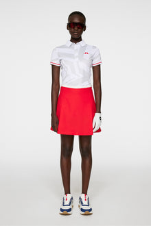 Women | Felicite Print Polo | Us Golf White