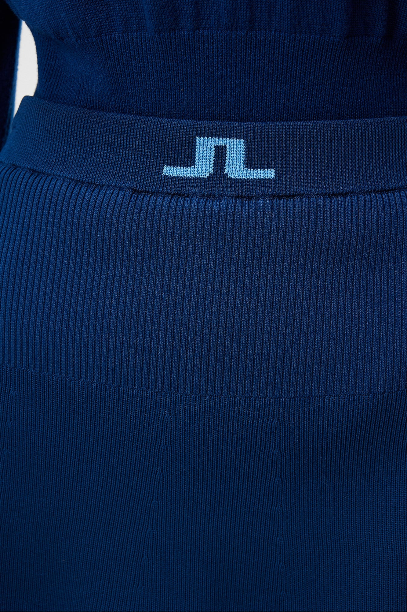 Women | Frida Stripe Knitted Skirt | Estate Blue