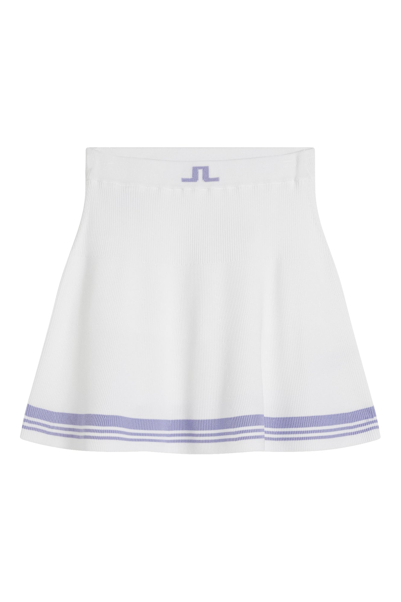 Women | Frida Stripe Knitted Skirt | White