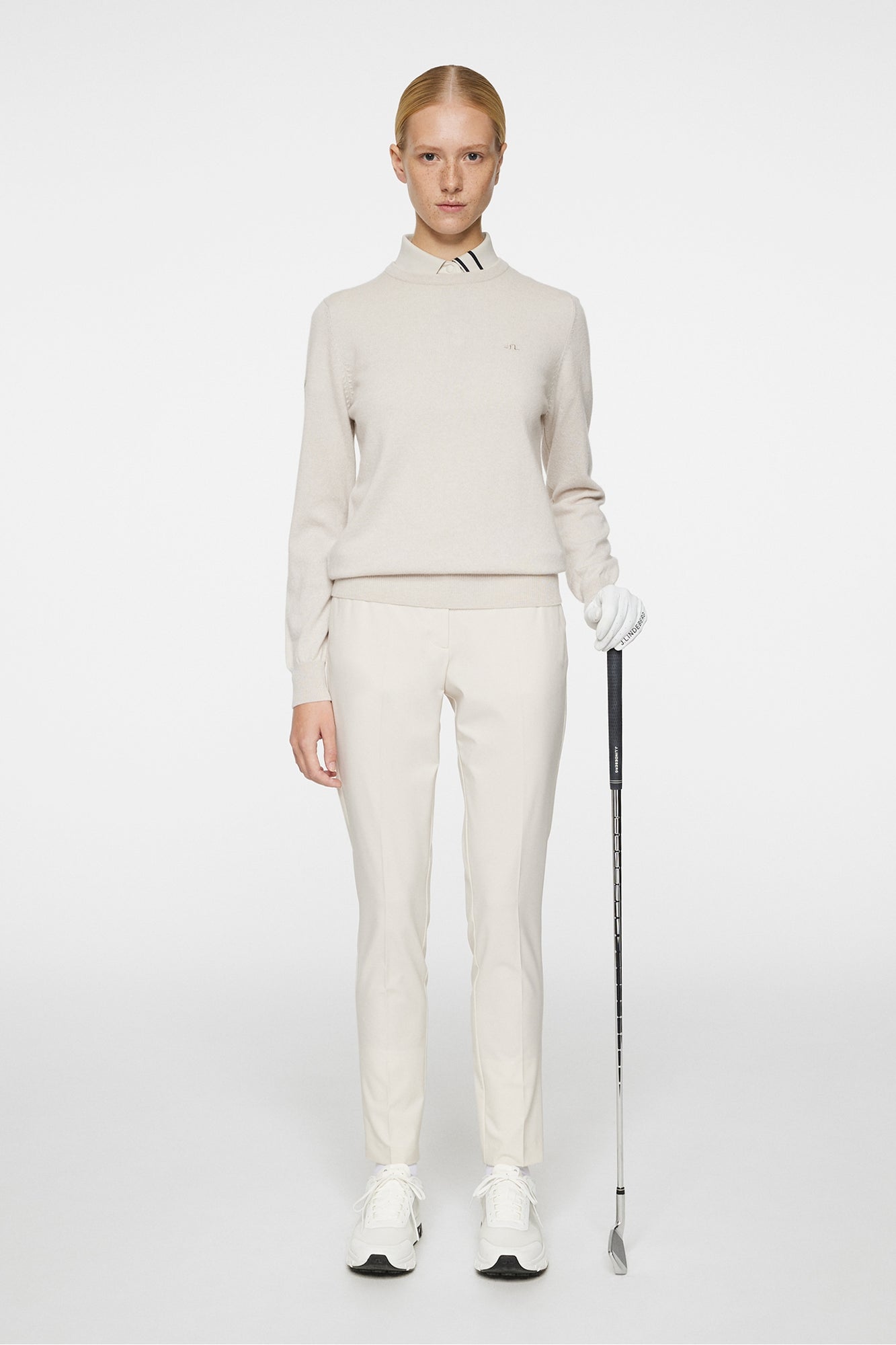 Women | Gia Cashmere Crewneck | Moonbeam