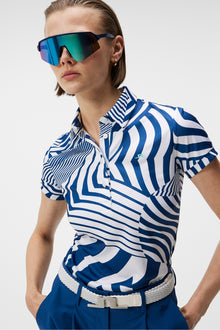 Women | Hailey Print Polo | Dazzle Wave Estate