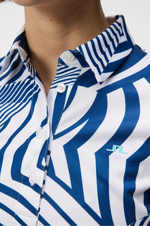 Women | Hailey Print Polo | Dazzle Wave Estate