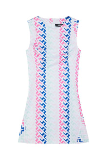 Women | Helena Print Dress | Pink Painted Bridge