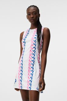 Women | Helena Print Dress | Pink Painted Bridge