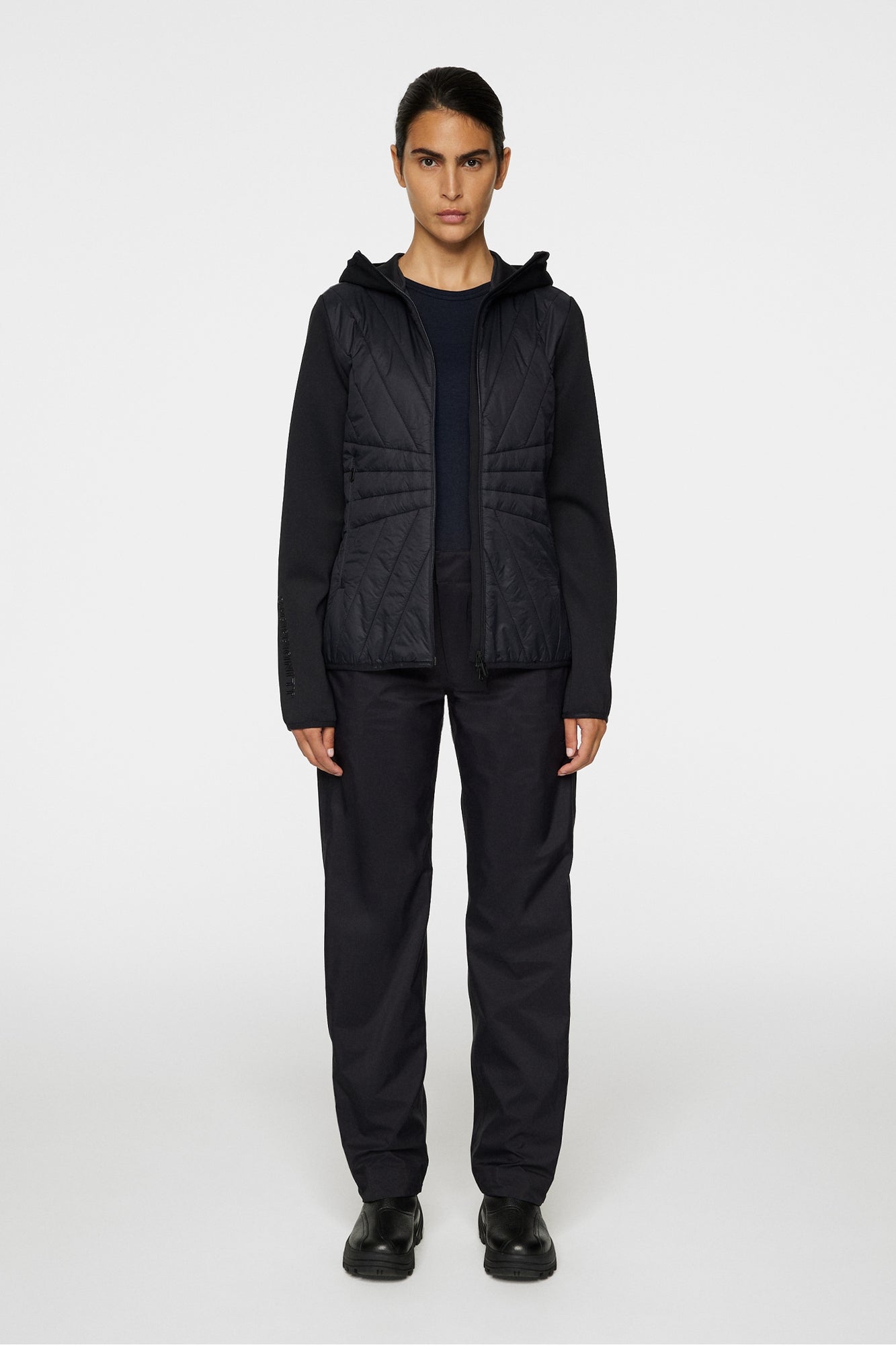 Women | Holma Quilt Hybrid Hood | Black