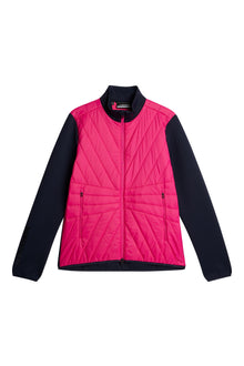 Women | Holma Quilt Hybrid Jacket | Pink Peacock