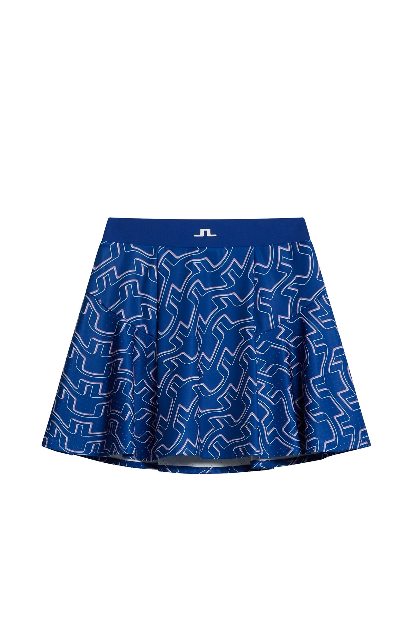 Women | Jane Print Skirt | Outline Bridge Wave Blue
