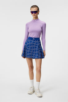 Women | Jane Print Skirt | Outline Bridge Wave Blue