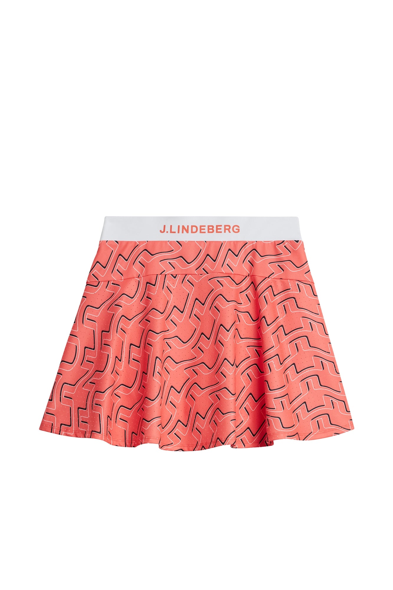 Women | Jane Print Skirt | Outline Bridge Wave Coral