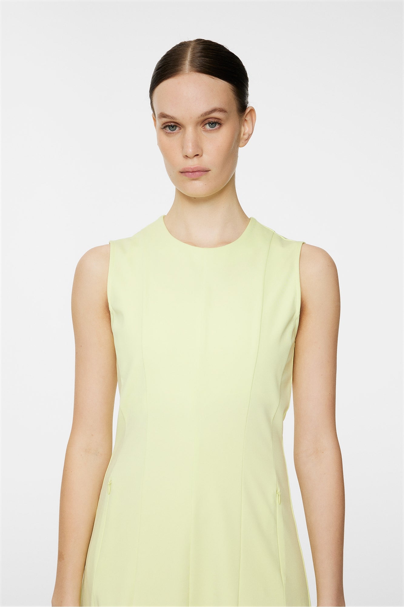 Women | Jasmin Dress | Pale Lime Yellow
