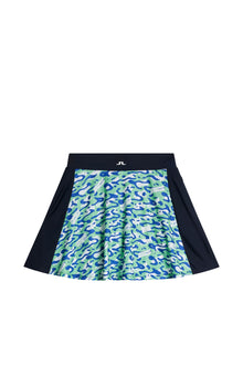 Women | Jenny Print Skirt | Caldera Jade Cream