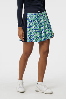 Women | Jenny Print Skirt | Caldera Jade Cream