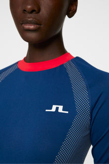 Women | Joelle Seamless Longsleeve | Estate Blue