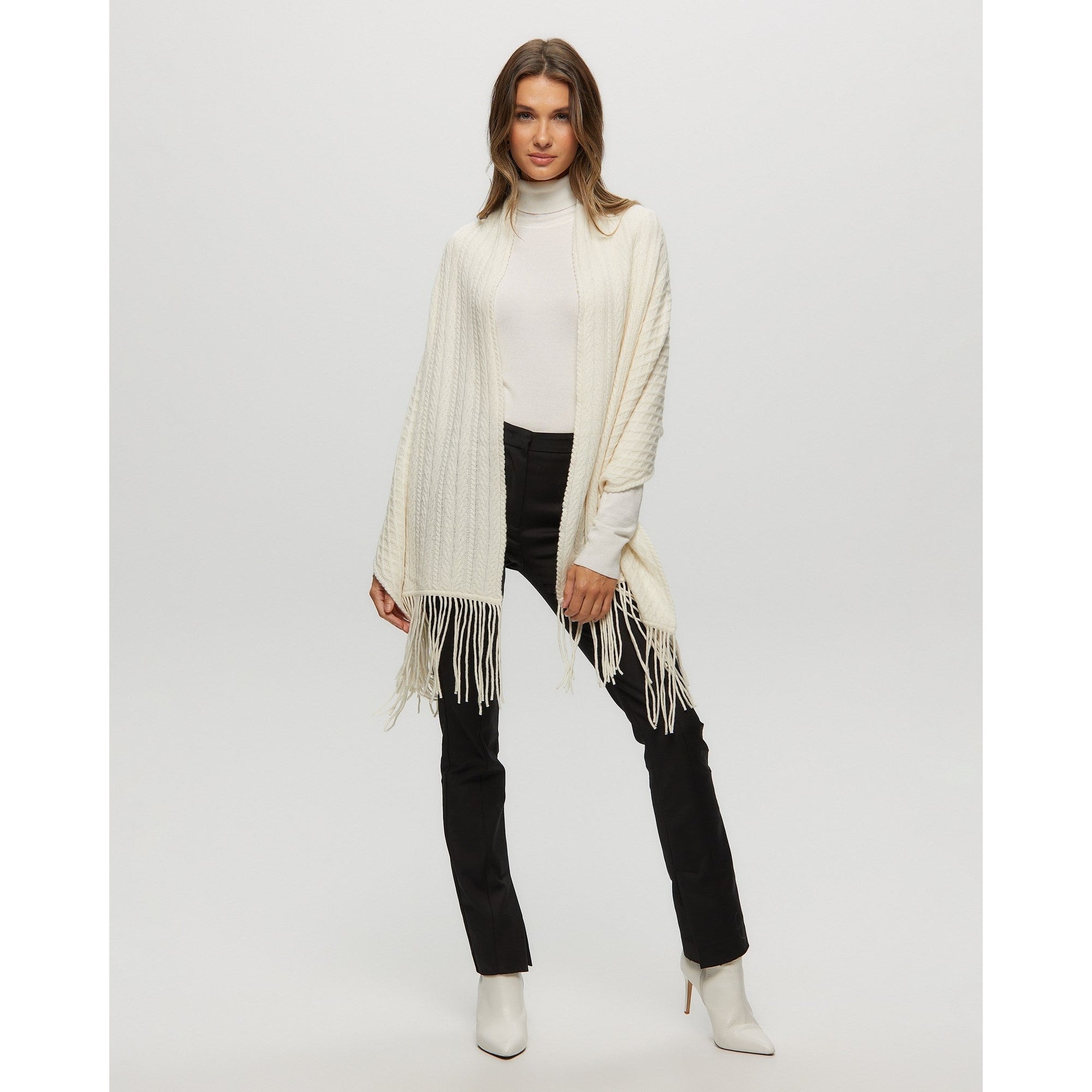 Women | Knit Select Cashmere Scarf | Beige