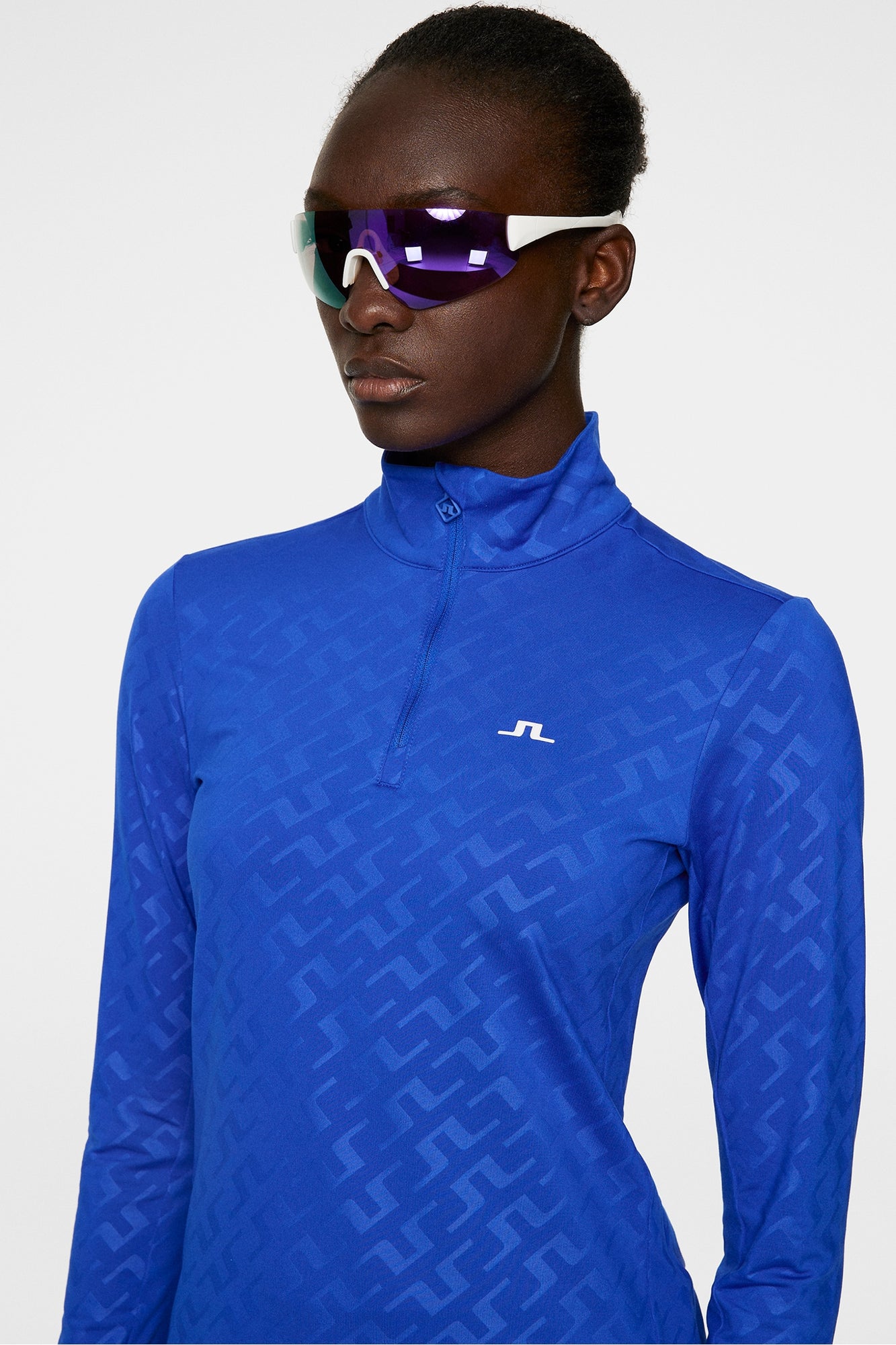 Women | Lauryn Deboss Mid Layer | Bias Bridge Blue