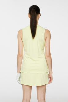 Women | Leya Sleeveless Top | Pale Lime Yellow