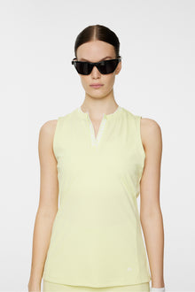 Women | Leya Sleeveless Top | Pale Lime Yellow
