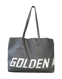 Women | Logo Leather Tote Flg-Light Grey