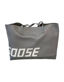 Women | Logo Leather Tote Flg-Light Grey