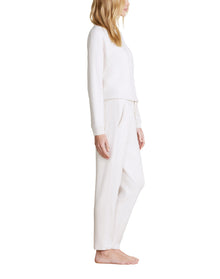 Women | MC Brushed Fleece Sweater Mix Tapered Pant | Sand Dune