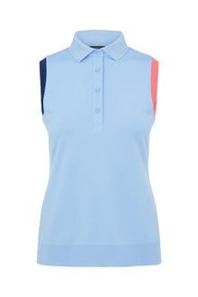 Women | Malin Sleeveless Golf Top | Summer Blue