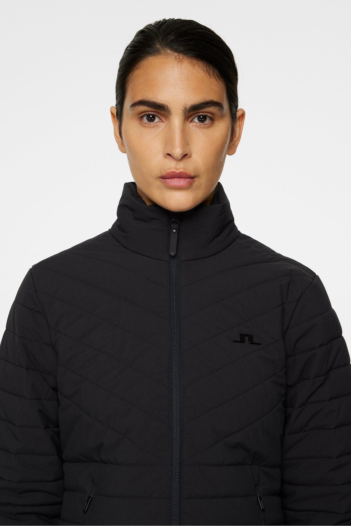 Women | Marble Quilted Jacket | Black (V1)