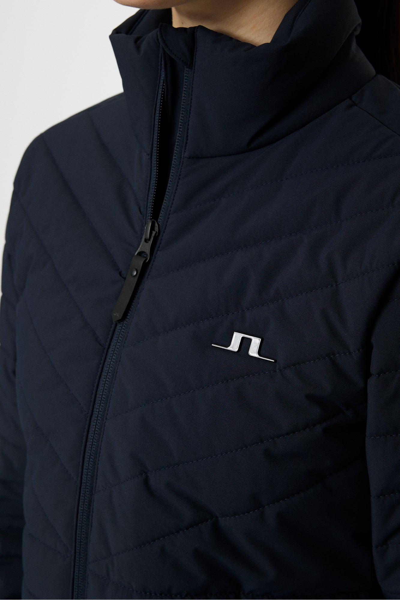 Women | Marble Quilted Jacket | JL Navy (V1)