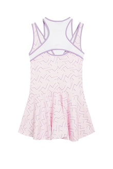 Women | Matilda Print Dress | Outline Bridge Wave Pink