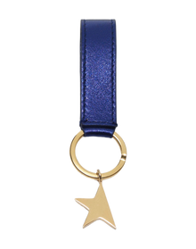 Women | Metallic Blue Star Keyring