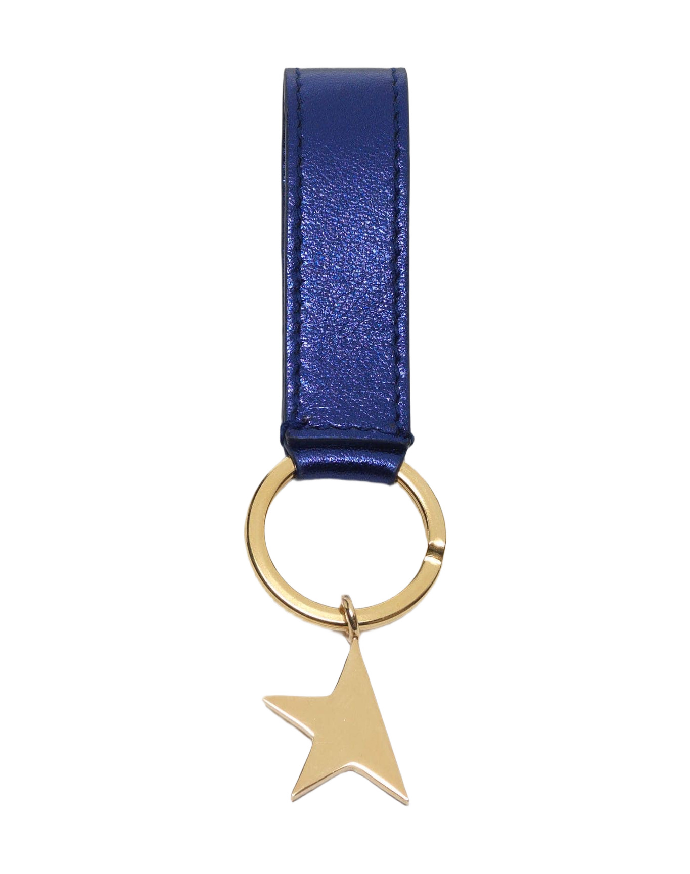 Women | Metallic Blue Star Keyring