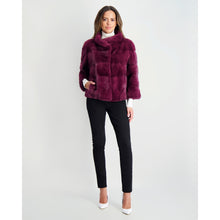 Women | Mink Jacket | Magenta