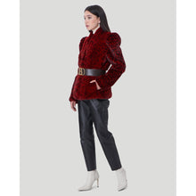 Women | Mink Jacket | Red Lprd Print