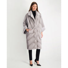 Women | Mink Short Coat | Sapphire