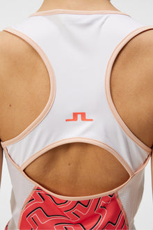 Women | Miriaprint Top | Outline Bridge Wave Coral